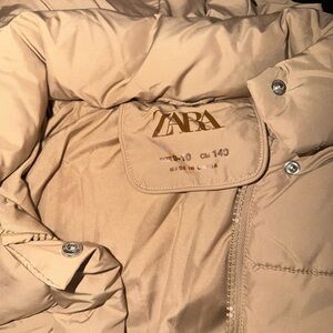 Zara Beige Quilted Jacket